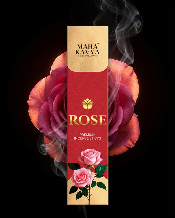 Rose Premium Incense Sticks – Pure Floral Elegance | Maha Kavya