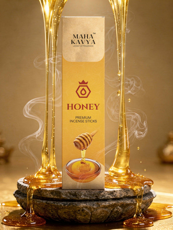 Honey Premium Incense Sticks – Sweet & Golden Aroma | Maha Kavya